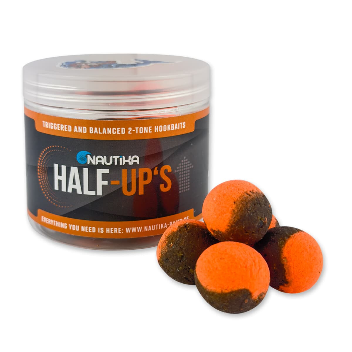 NAUTIKA HALF-UPS - AUTHENTIC FISH -FLUORO ORANGE - 15 mm